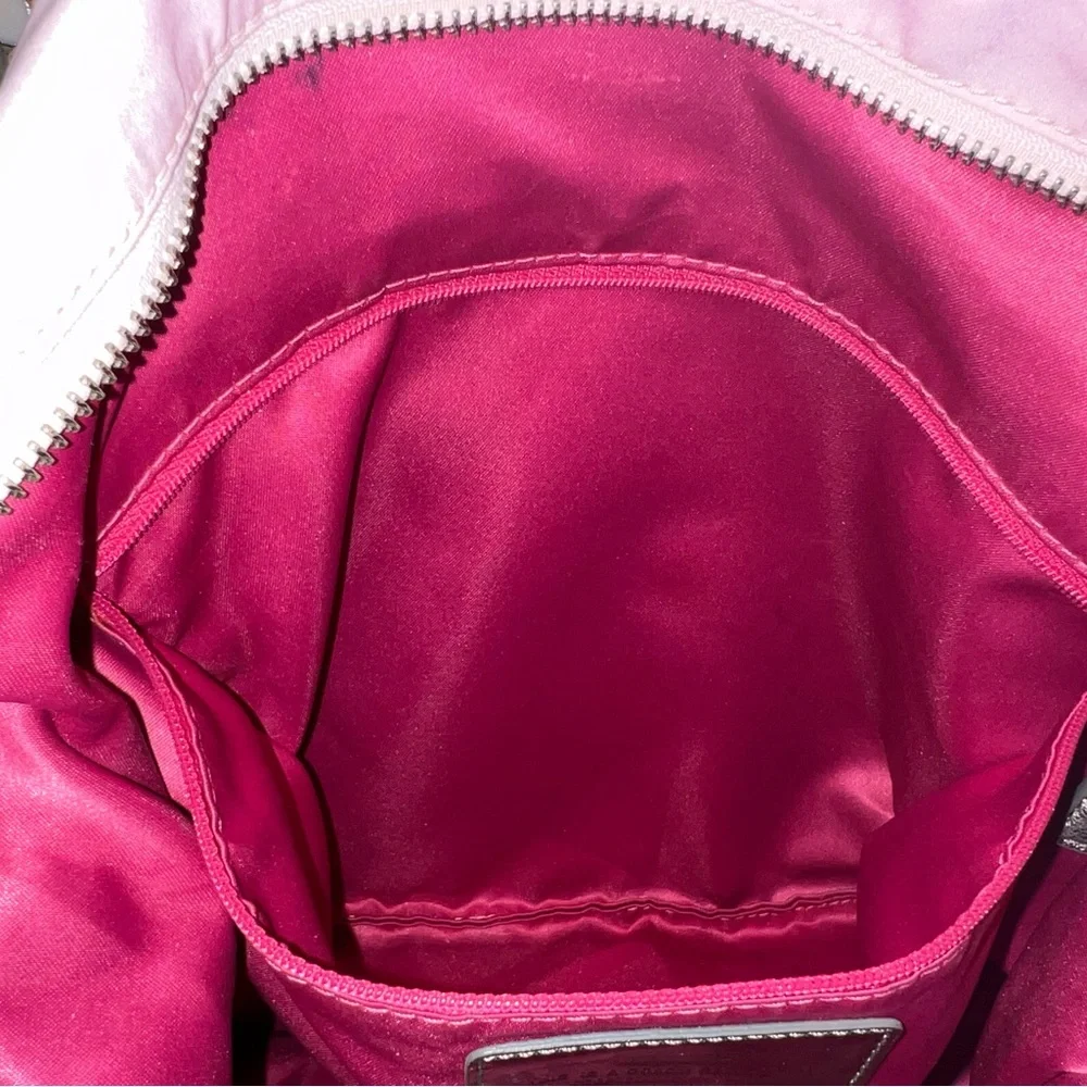 Pink Poppy Ombre Shoulder Bag with Silver Hardware - Picture 9 of 11